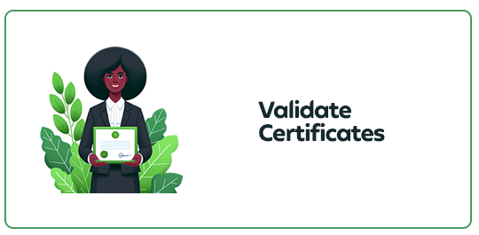 Certificate validation - Home
